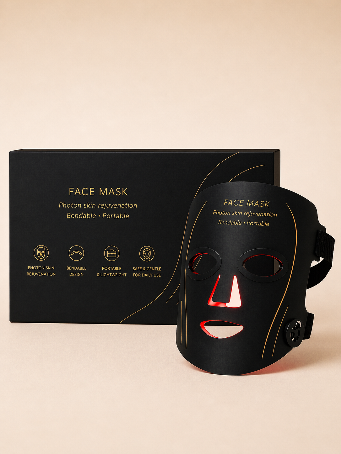 Máscara facial LED