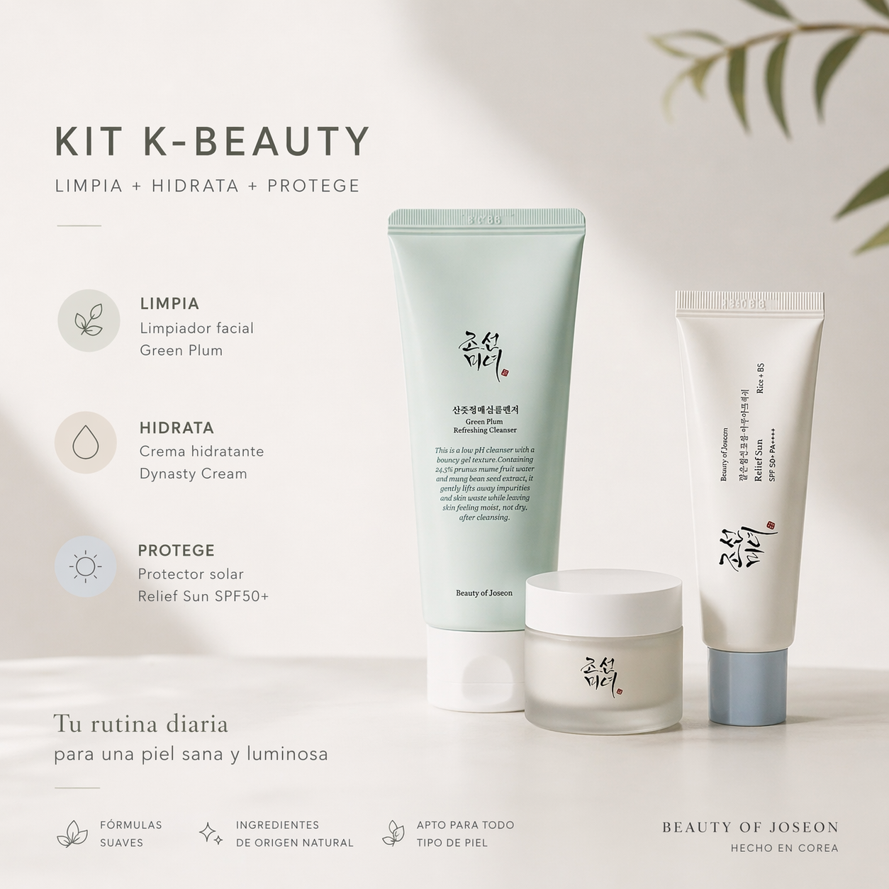 Kit rutina facial K-BEAUTY