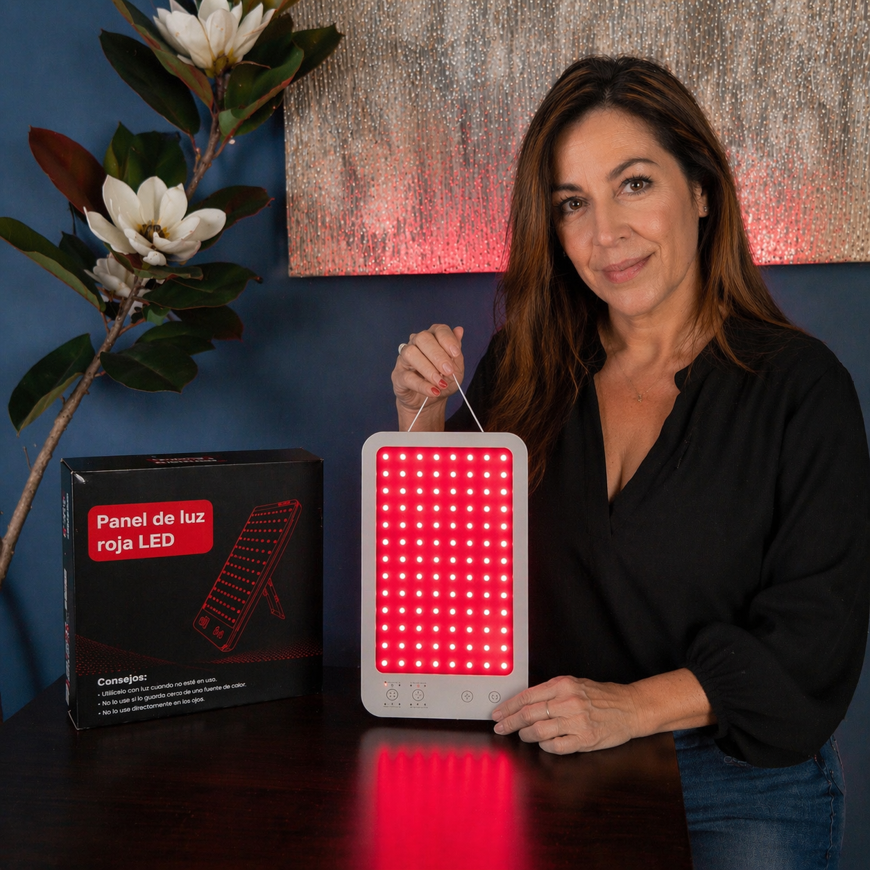 Dispositivo portátil terapia led