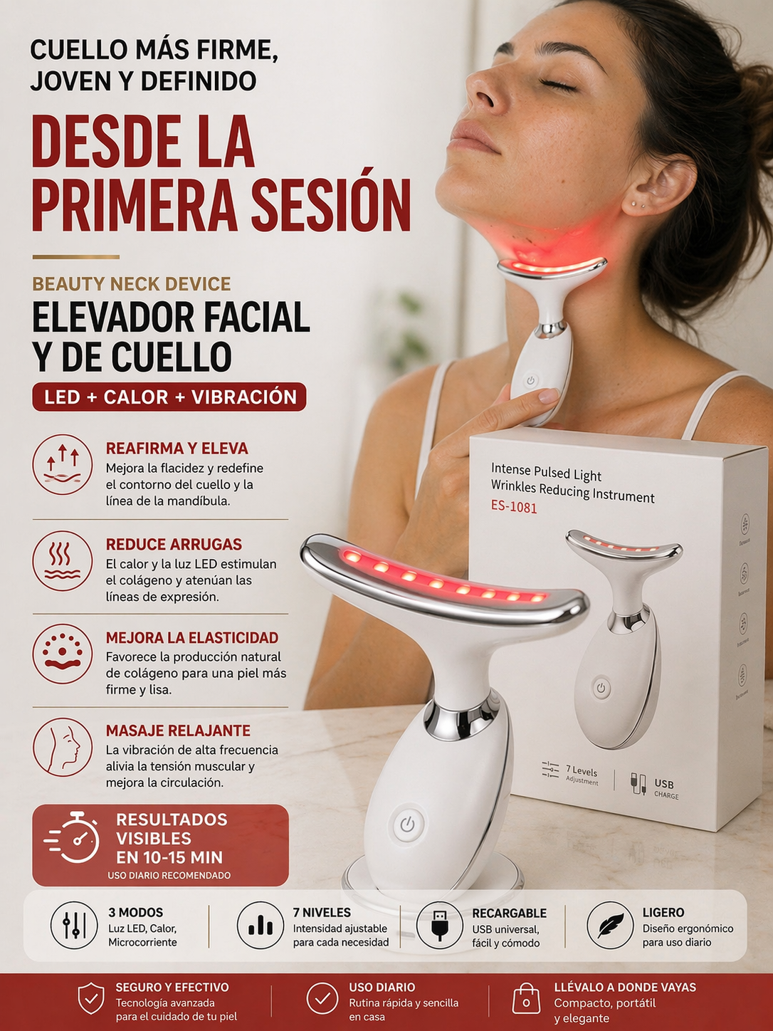 Led levantamiento cuello/cara